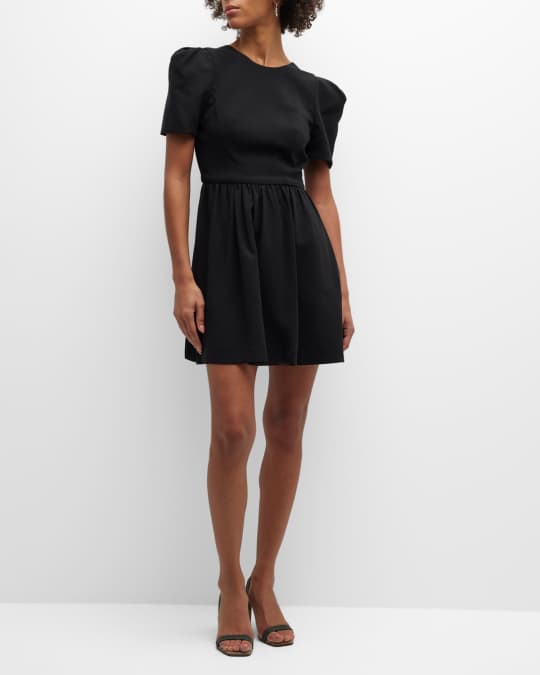 Booker Puff Sleeve Bow Back Mini Dress