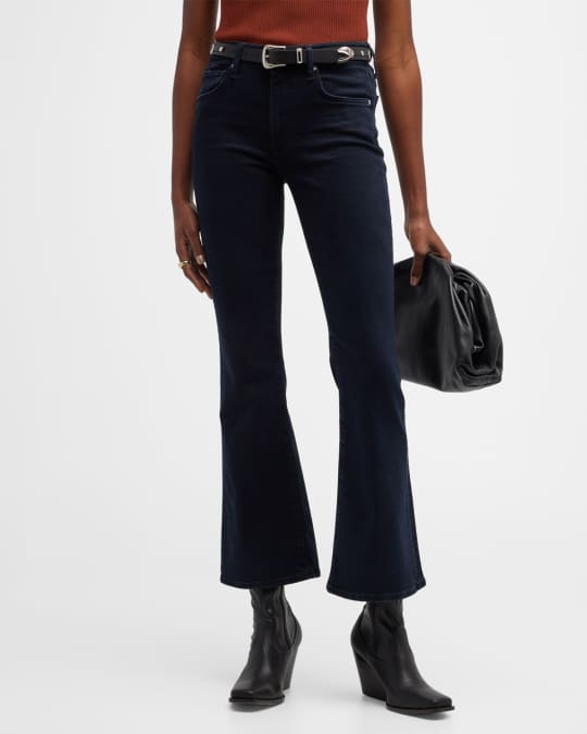 Emmanuelle Low Rise Cropped Bootcut Jeans