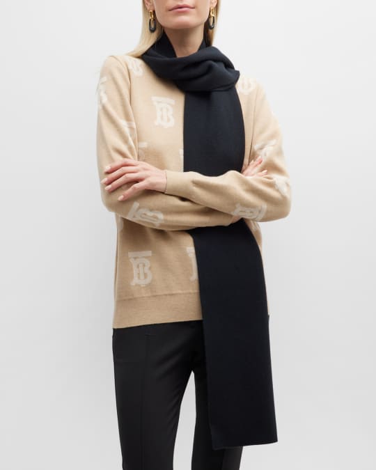 Burberry crest scarf discount