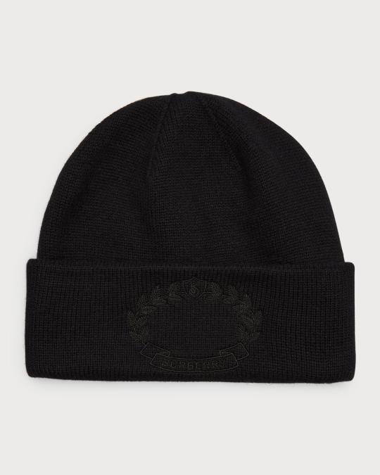 Burberry Ghost Crest Cashmere Beanie | Neiman Marcus display picture 2