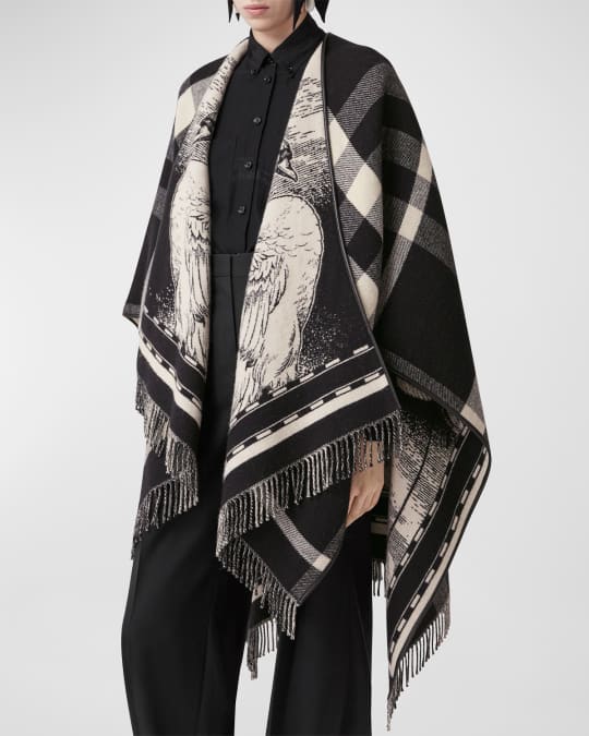 Burberry cashmere cape clearance