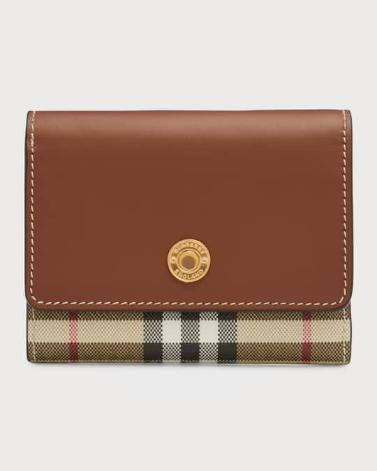折りたたみ財布 BURBERRY LANCASTER WALLET Burberry Lancaster Check Folding Wallet | Neiman Marcus