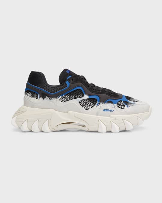 Balmain Men's B-East Painted Mesh Sneakers | Neiman Marcus