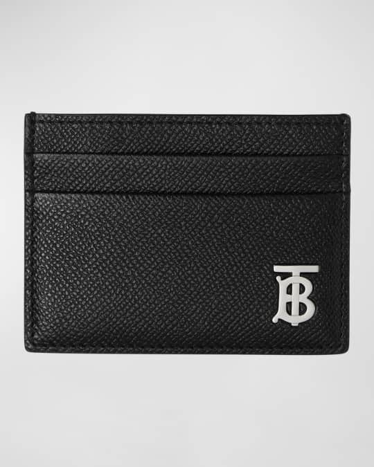 Burberry Men s Monogram Plaque Leather Card Case Neiman Marcus