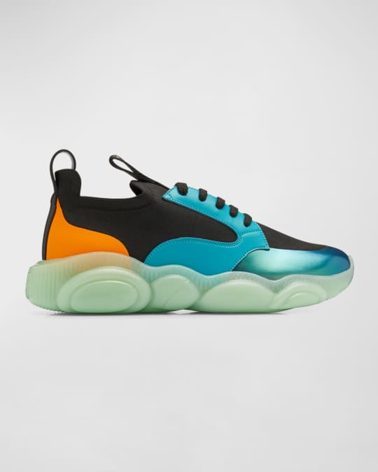 Men's Holographic Teddy Knit Runner Sneakers