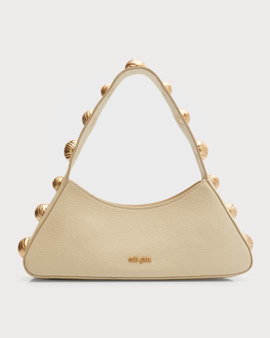 GAIA STUDDED SUEDE SHOULDER BAG main image 1
