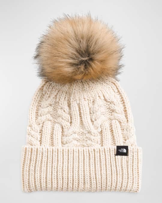 The North Face Girl's Oh Mega Cable Knit Pom Pom Beanie Neiman Marcus