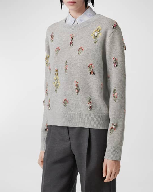 Burberry embroidered sweater cheap