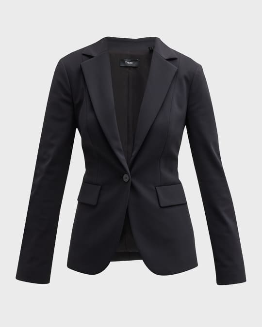 Theory Precision Ponte Riding Blazer | Neiman Marcus