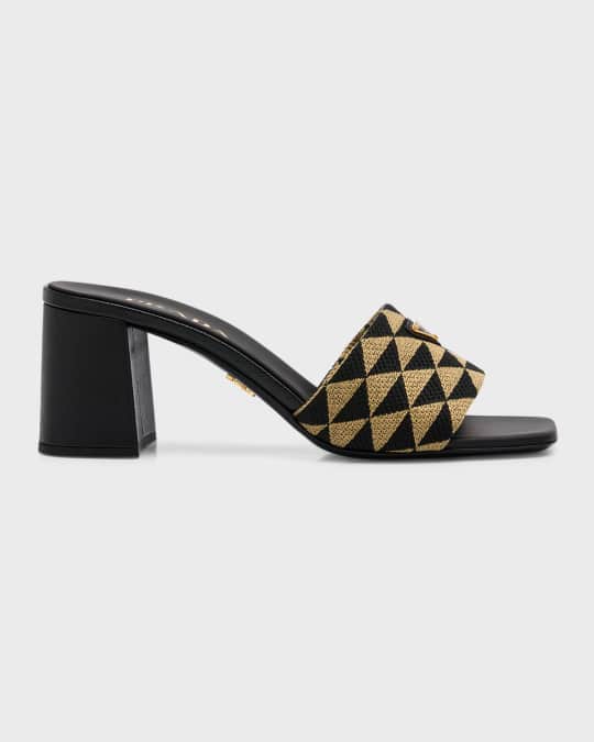 Prada jacquard sandals outlet
