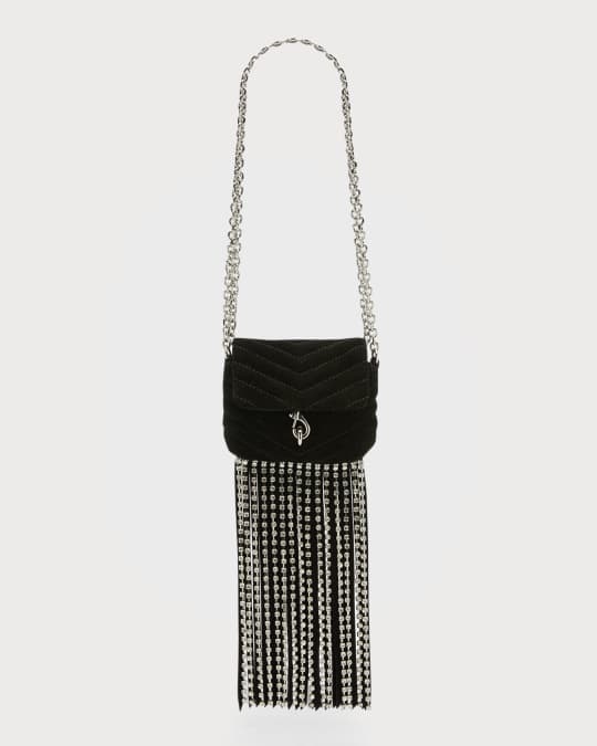 Rebecca Minkoff Edie Micro Crystal Fringe Crossbody Bag Neiman Marcus