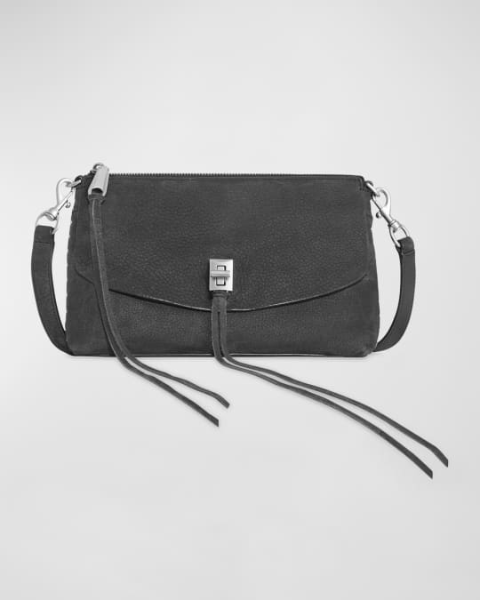 Rebecca Minkoff Darren Bolso De Hombro Con Cierre Superior, Color Negro, Negro/Negro, Talla Unica