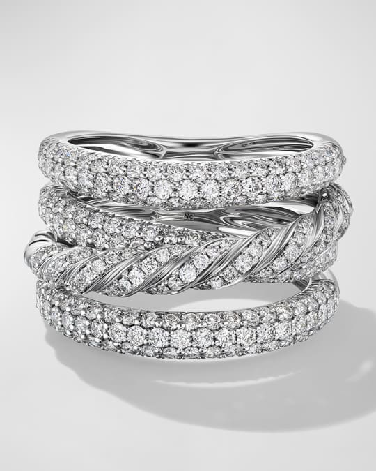 David yurman paveflex discount ring with diamonds