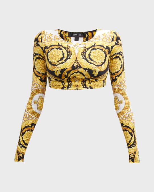 Versace long sleeve top best sale