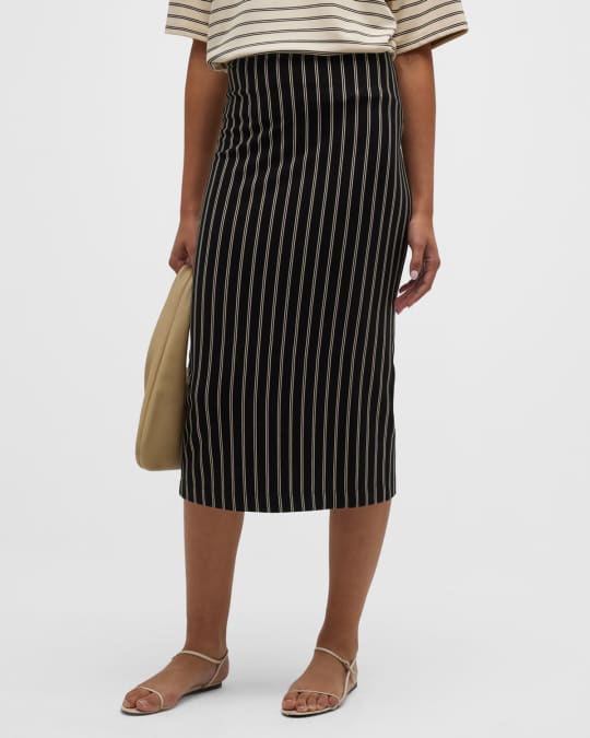 Louis Vuitton Sequin Stripes Pencil Skirt