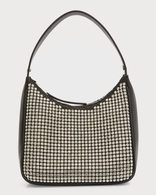 SIMONMILLER Snap Crystal Leather Shoulder Bag Neiman Marcus