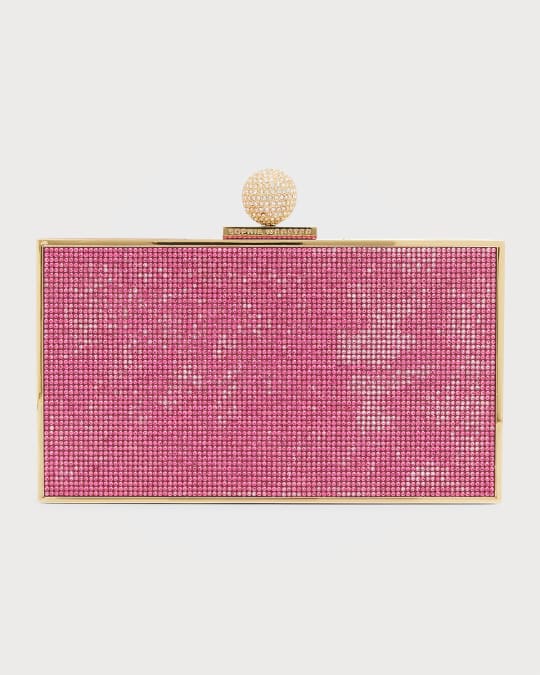 Sophia Webster Clara Crystal Embellished Box Clutch Bag Neiman