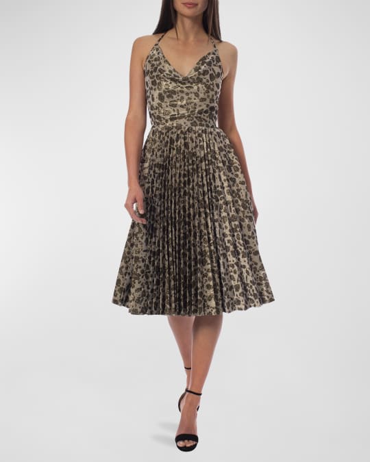 green emerald velvet dress Strapless Leopard Hoco Dress: Ava Presley 26455 Leopard Print / 00 main image 0