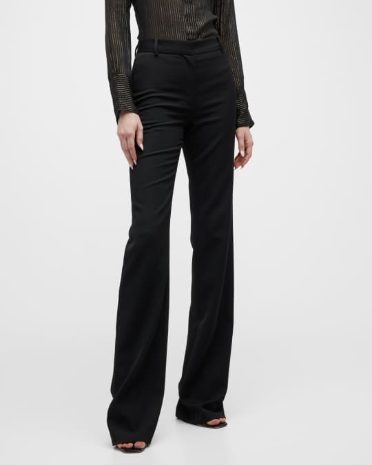 Theory Demitria Mid-Rise Bootcut Pants
