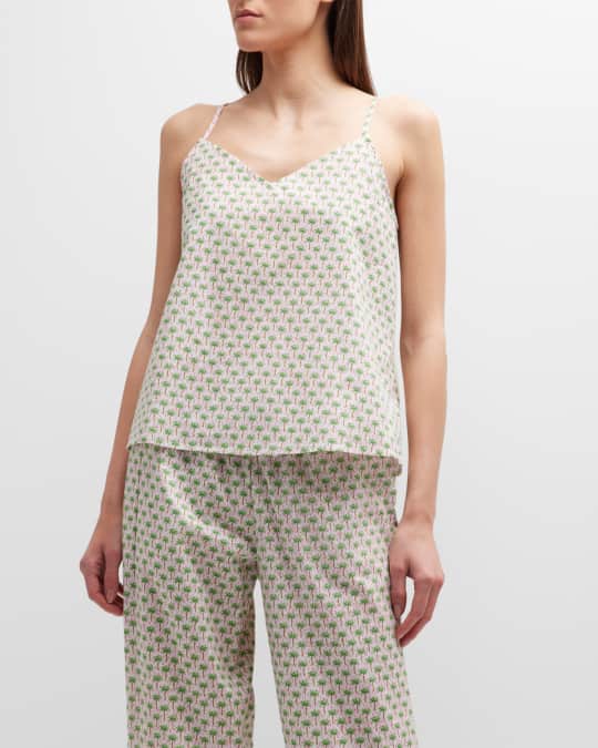 BedHead Pajamas Palm Tree Print Poplin Pajama Set Neiman Marcus