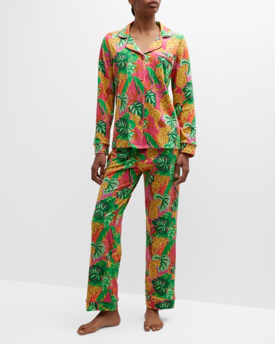 BedHead Pajamas Botanical Print Cotton Pajama Set Neiman Marcus