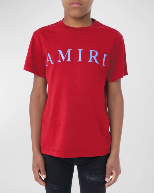 Amiri Size Medium Black Red Logo Tee Shirt