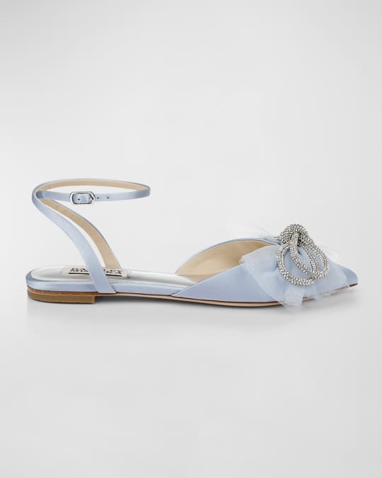 Badgley mischka on sale blue flats