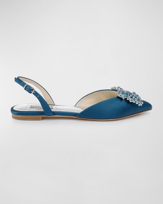 Badgley mischka blue sales flats