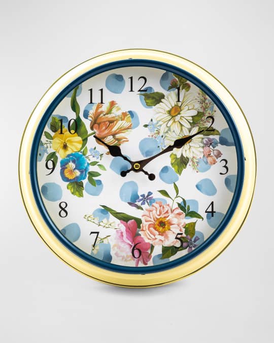 Wildflowers Wall Clock