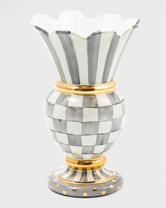Sterling Check Great Vase