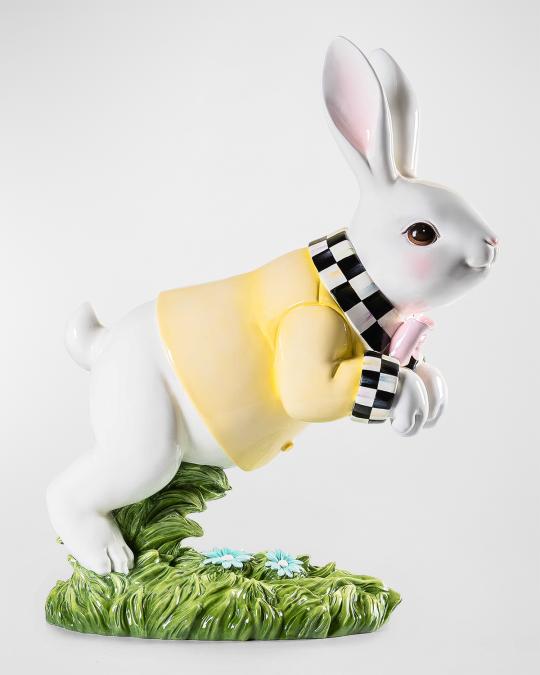 MacKenzie-Childs Bunny Hop Bunny Yellow Easter Decoration | Neiman