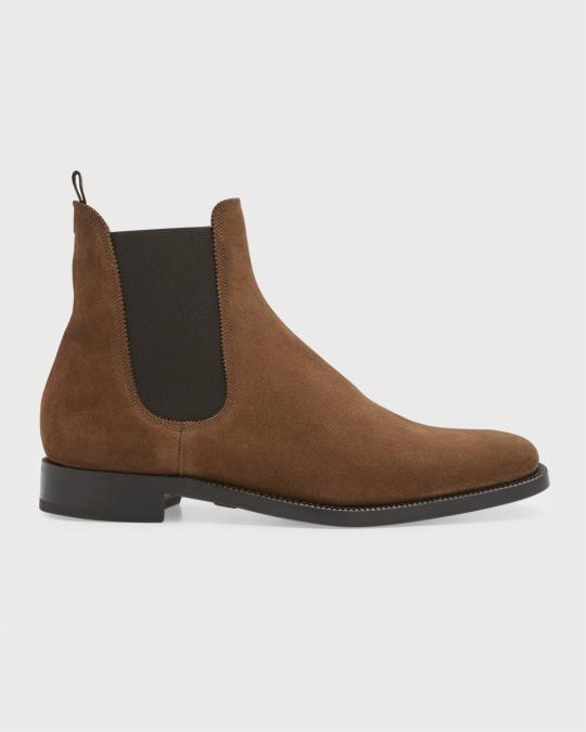 Ralph Lauren Purple Label Men's Penfield Suede Chelsea Boots | Neiman ...