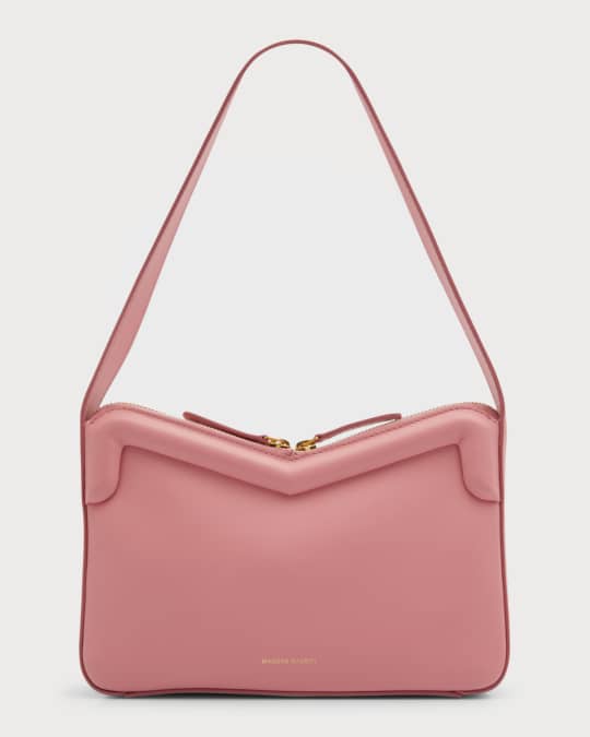 Mansur Gavriel Frame Zip Leather Shoulder Bag | Neiman Marcus