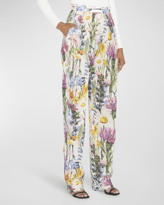 【送料&関税込】Stella McCartney Floral Print Straight-leg P Stella McCartney Floral Print Straight-leg Pants | italist