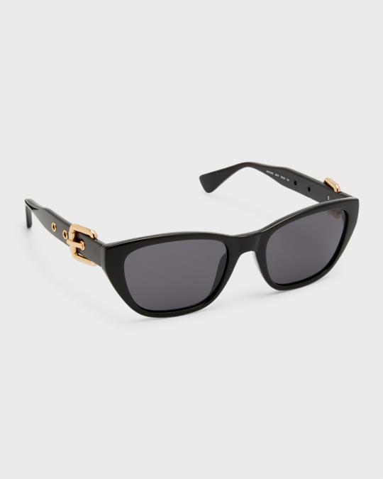 Authentic Moschino Black Cat Eye Sunglasses Gold Buckle Detail 54□19 140 w/Case MOSCHINO AUTHENTIC Black & Gold Cat Eye | Mercari main image 4