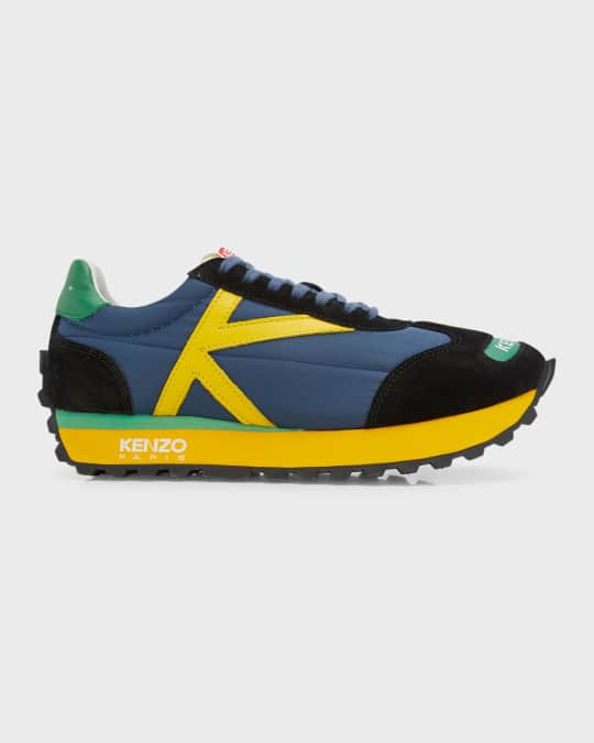 Kenzo Men s Kenzosmile Waffle Sole Low Top Runner Sneakers Neiman Marcus