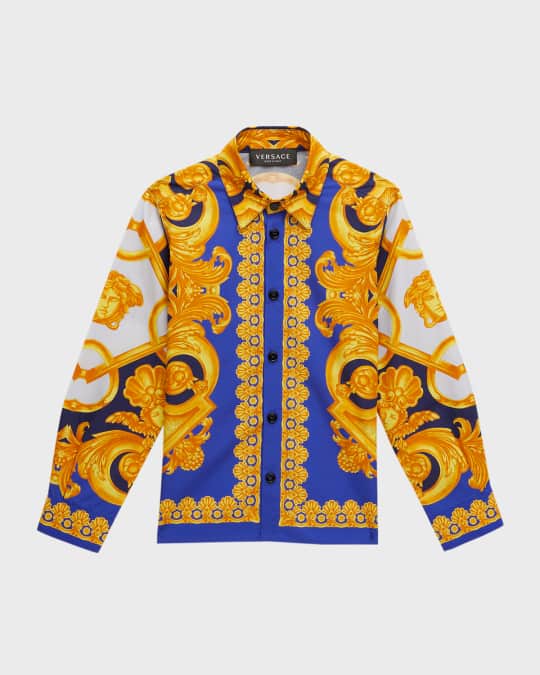 green emerald velvet dress VERSACE BAROCCODILE SILK SHIRT, CARAMEL+BLACK+GOLD  OZNICO