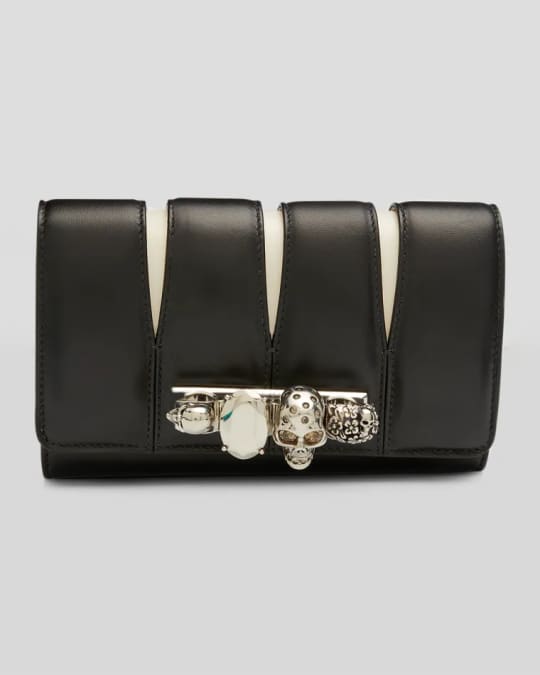 Alexander McQueen The Slash Skull Clutch Bag Neiman Marcus