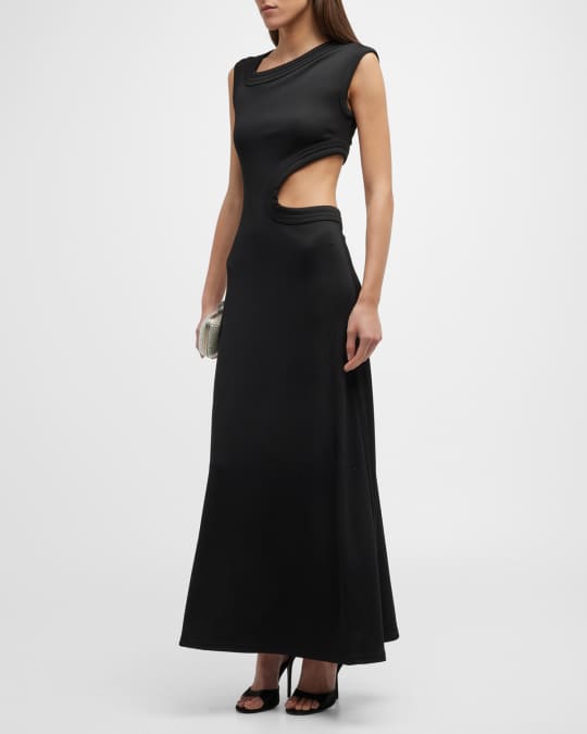 Christopher Esber Skewed-Neck Cutout Multi-Bind Dress | Neiman Marcus