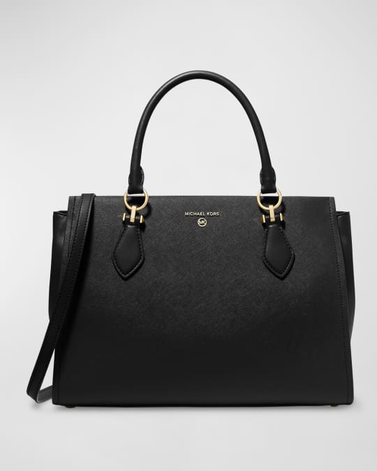 MICHAEL Michael Kors Marilyn Large Leather Satchel Bag | Neiman Marcus