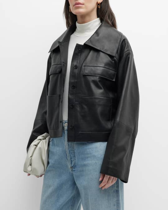 Sulat Leather Shirt Jacket