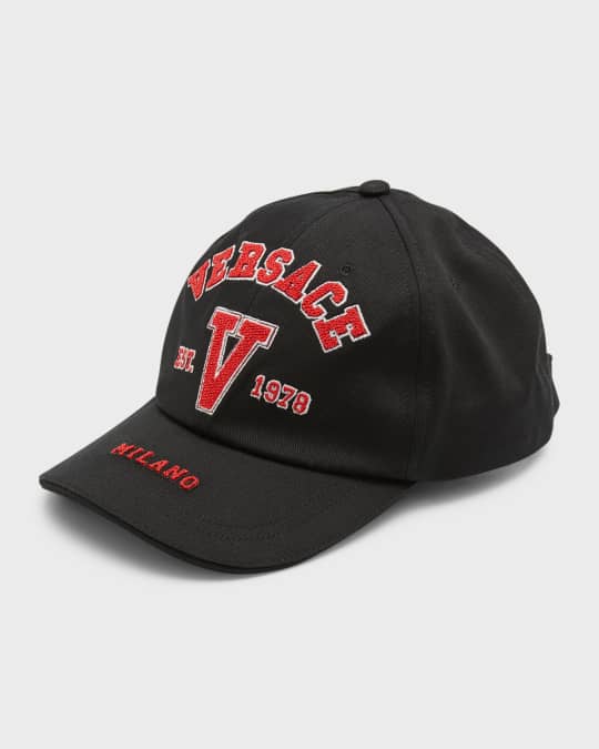 Versace Men s Varsity Logo Baseball Hat Neiman Marcus