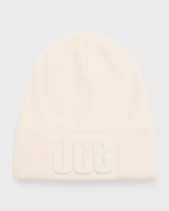 3D Graphic Logo Wool-Blend Beanie 