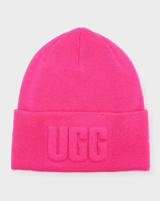 UGG 3-D Logo Beanie Light Grey One Size at Amazon Women's