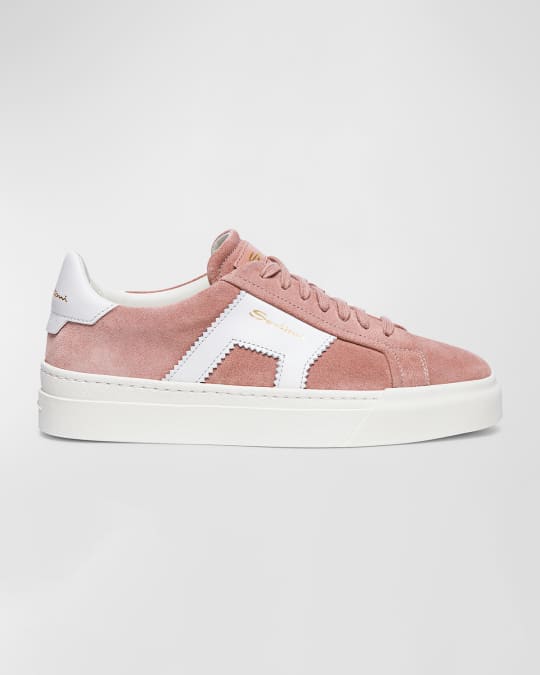 スニーカー Santoni DBS1 SNEAKERS Santoni - DBS1 Sneaker in White and Light Brown | Mitchell