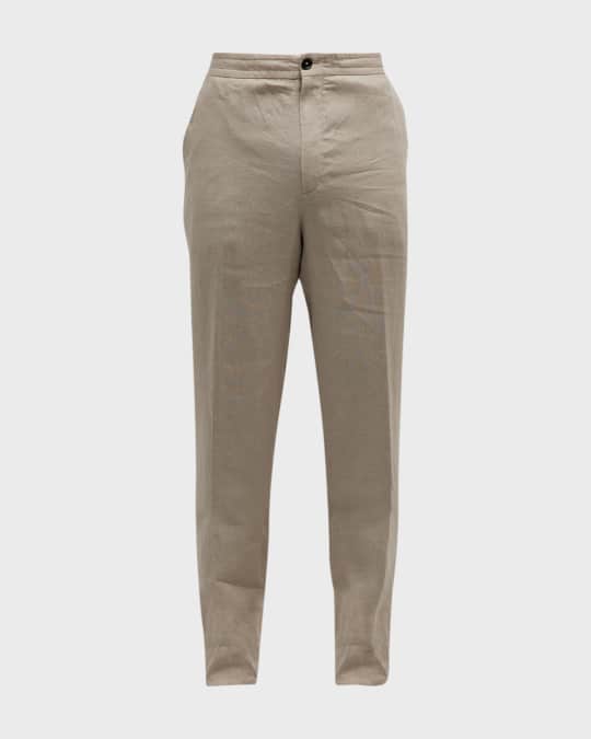 Men's Washed Linen Joggers