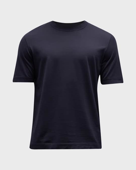 ZEGNA Men's Leggerissimo Silk-Cotton T-Shirt | Neiman Marcus