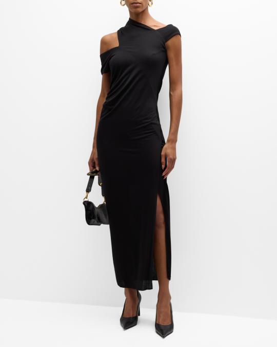 Asymmetric Midi Dress