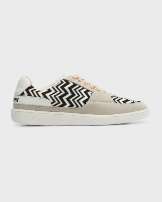 Missoni Men s Replica Zigzag Canvas Low Top Sneakers Neiman Marcus