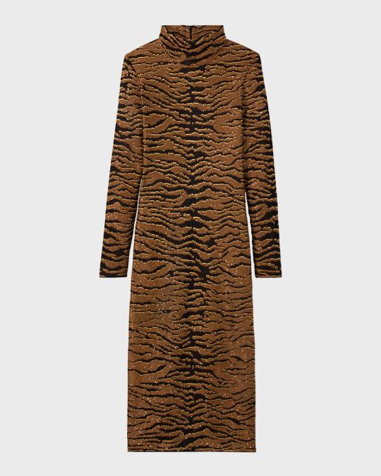 tiger sequin dress Tiger Head Sequin Tee Dress  Sequin Mini